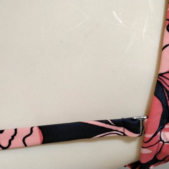 Kona Sol Floral 1 Piece Bathing Suit w/Tie Back and Adjustable Straps Size L - Picture 4 of 16